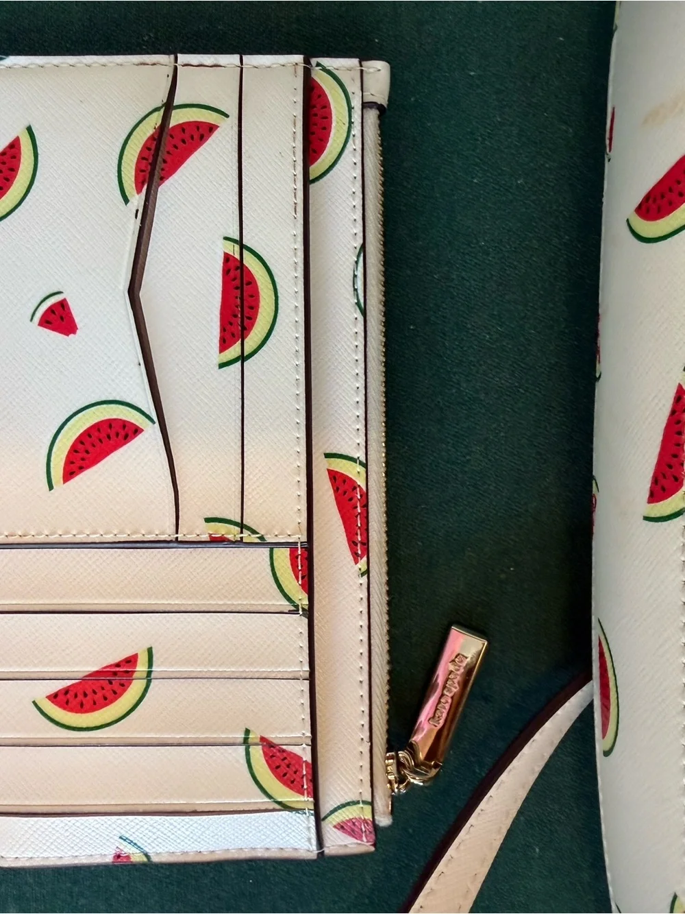 kate spade White Watermelon Print Crossbody Purse with Matching Wallet